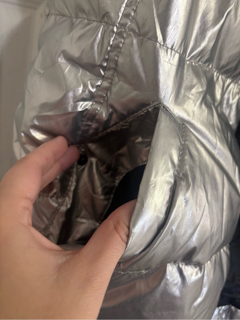 S13 silver puffer vest